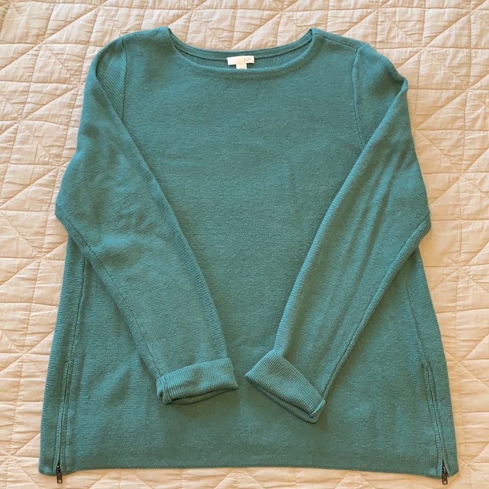 J Jill sea green sweater m